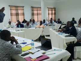  Ag. Director General, Mr Adam Fimbo, emephasizing a point during  a Session Work Meeting for TMDA Directors nd Managers, held from 17th-18th August, 2019.